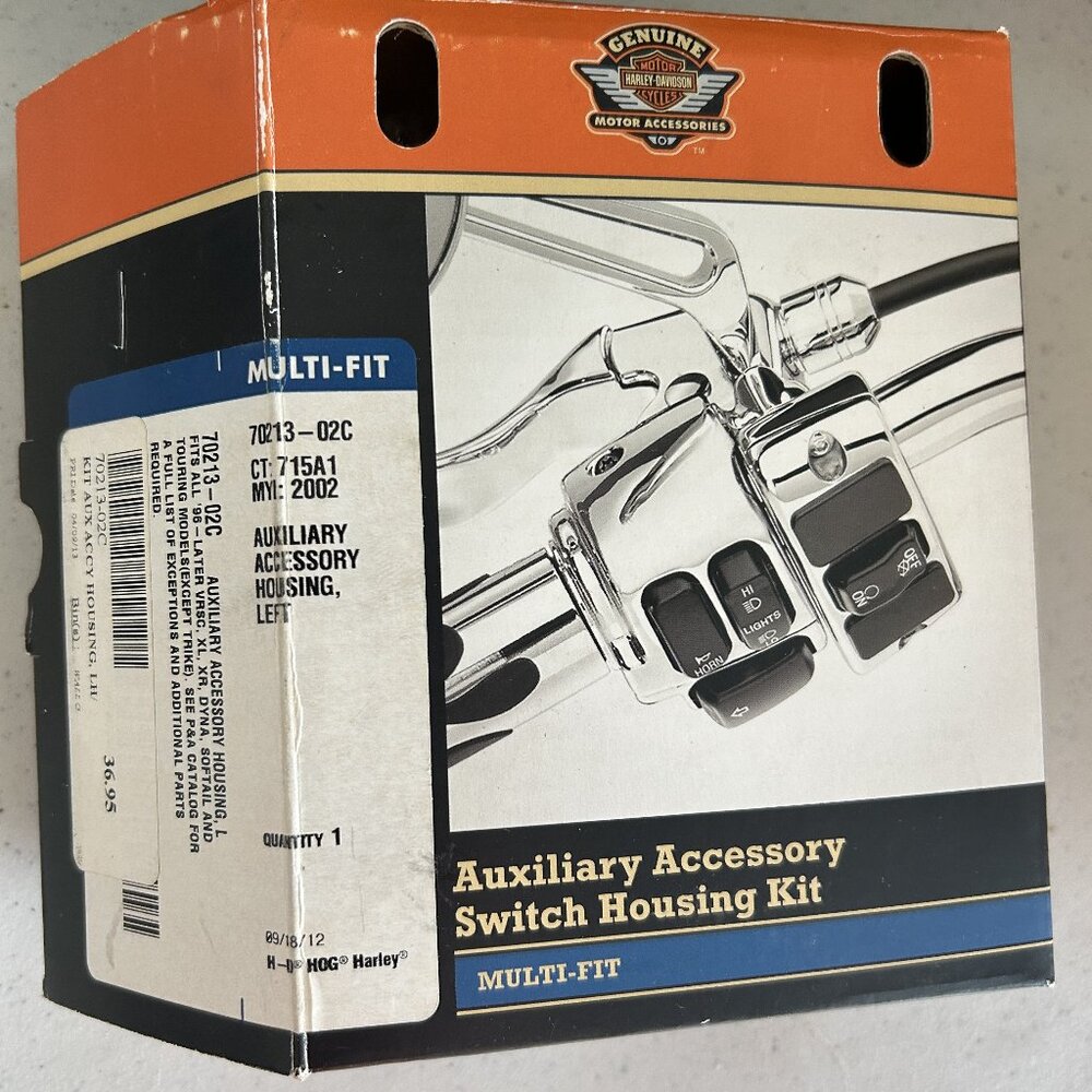 Harley Davidson Auxiliary Accesory Switch Housing Kit